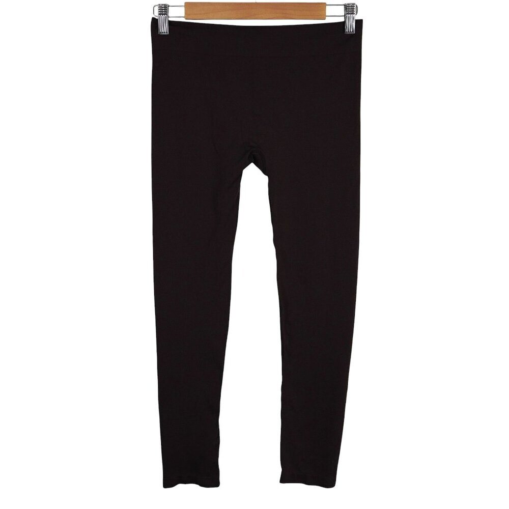 Title Nine Brown Leggings‎ M Seamless Stretchy Activewear Minimalist Comfort